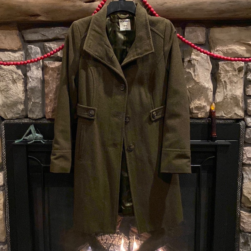 Old Navy Military Style Wool Coat